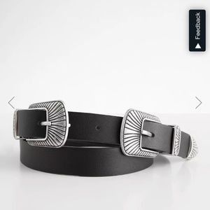 Double Embossed Buckle Belt